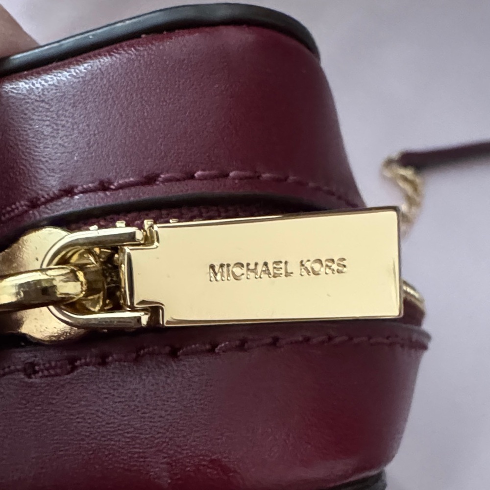 Michael Kors Patchwork Burgundy Crossbody Bag - Picture 10 of 13